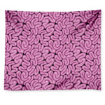 Halloween Brain Print Tapestry