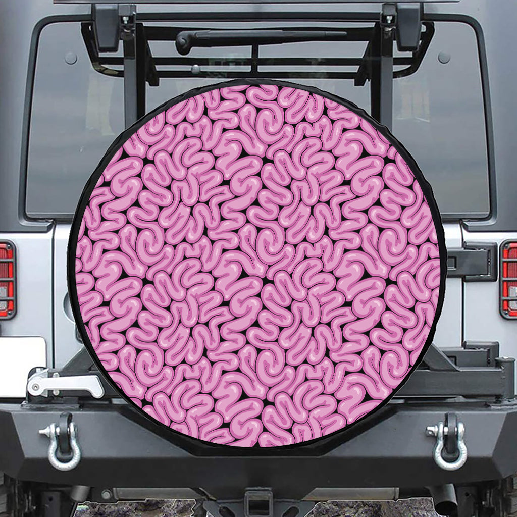 Halloween Brain Print Tire Cover