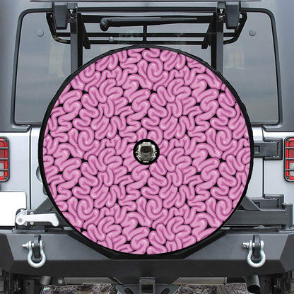 Halloween Brain Print Tire Cover With Camera Hole