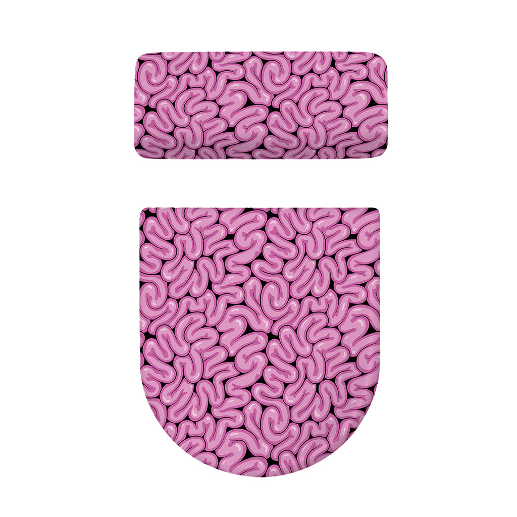 Halloween Brain Print Toilet Lid And Tank Cover Set