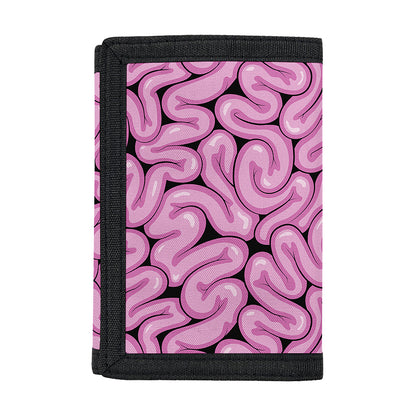 Halloween Brain Print Trifold Wallet