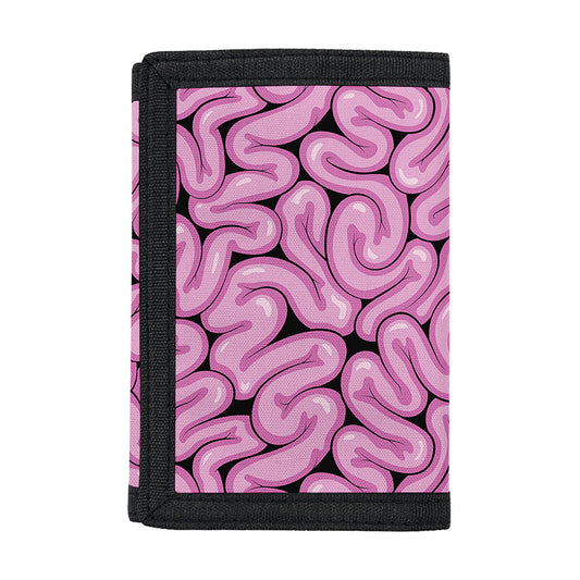 Halloween Brain Print Trifold Wallet