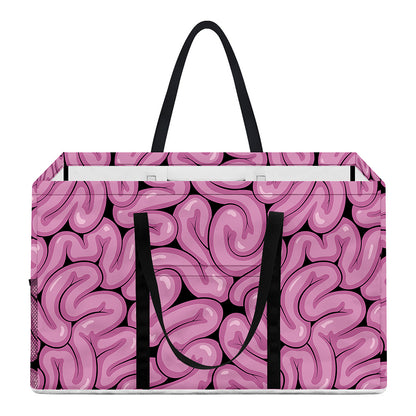 Halloween Brain Print Utility Tote Bag