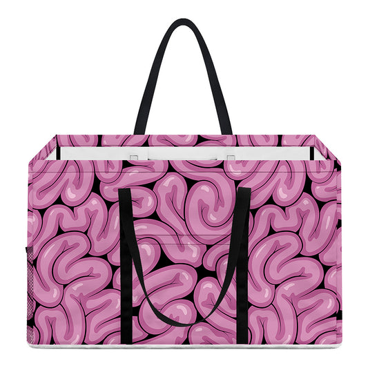 Halloween Brain Print Utility Tote Bag