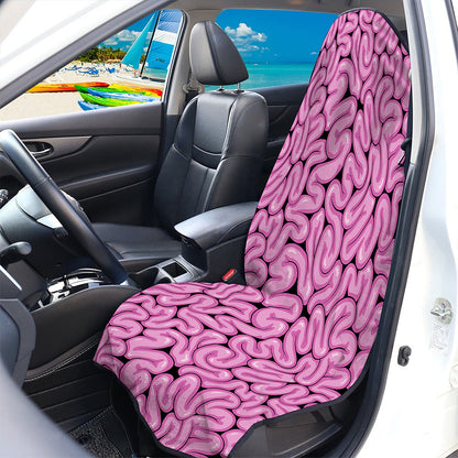 Halloween Brain Print Waterproof Car Seat Cover