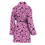 Halloween Brain Print Women's Bathrobe