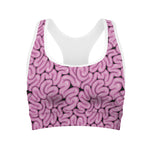 Halloween Brain Print Women's Sports Bra