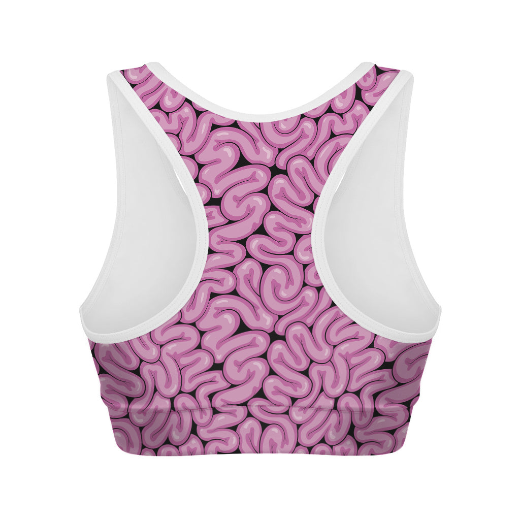 Halloween Brain Print Women's Sports Bra