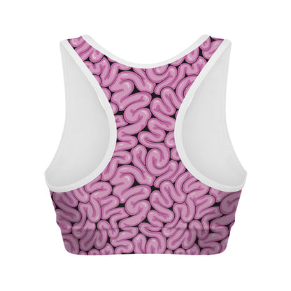 Halloween Brain Print Women's Sports Bra