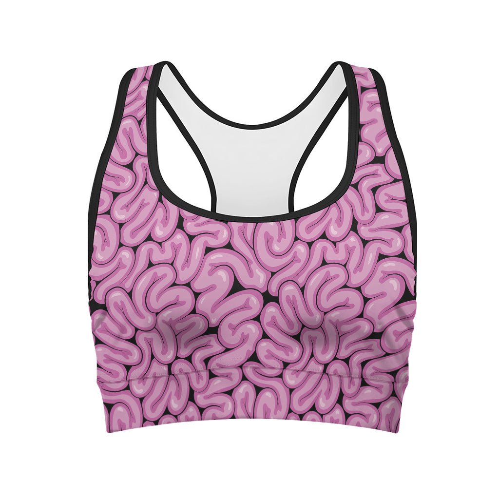 Halloween Brain Print Women's Sports Bra