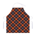 Halloween Buffalo Check Pattern Print Adjustable Apron