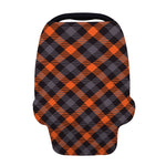 Halloween Buffalo Check Pattern Print Baby Seat Cover