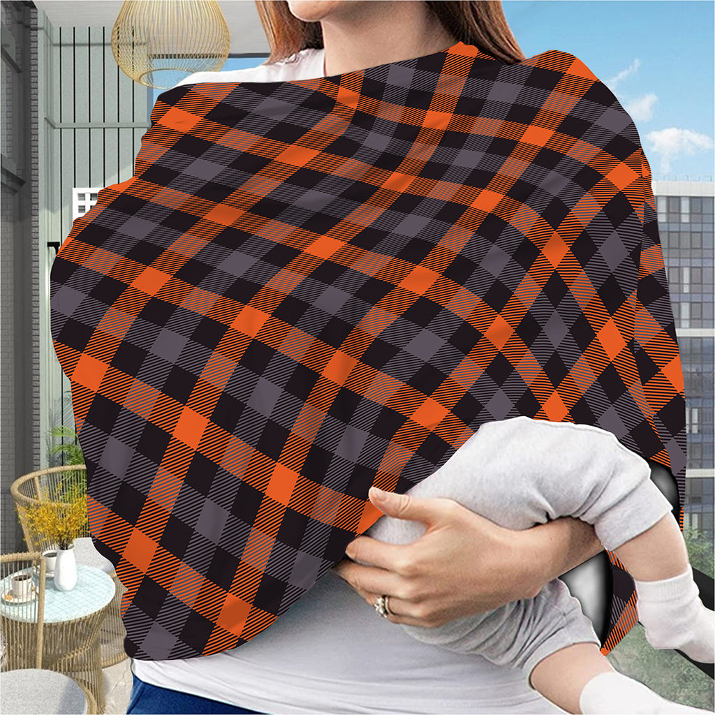 Halloween Buffalo Check Pattern Print Baby Seat Cover
