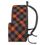 Halloween Buffalo Check Pattern Print Backpack