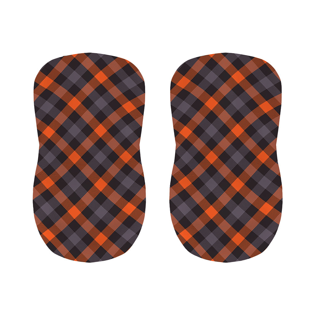 Halloween Buffalo Check Pattern Print Bar Stool Covers