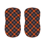 Halloween Buffalo Check Pattern Print Bar Stool Covers