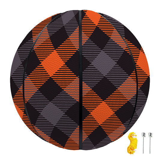 Halloween Buffalo Check Pattern Print Basketball