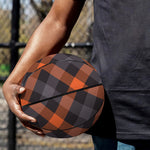 Halloween Buffalo Check Pattern Print Basketball