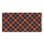 Halloween Buffalo Check Pattern Print Beach Towel