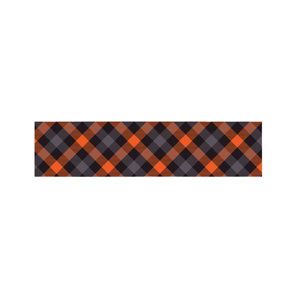 Halloween Buffalo Check Pattern Print Bed Runner