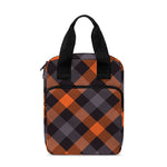 Halloween Buffalo Check Pattern Print Bible Tote Bag