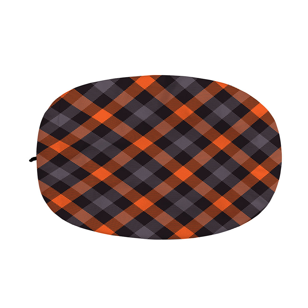Halloween Buffalo Check Pattern Print Car Side Mirror Covers