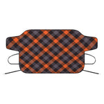 Halloween Buffalo Check Pattern Print Car Windshield Snow Cover