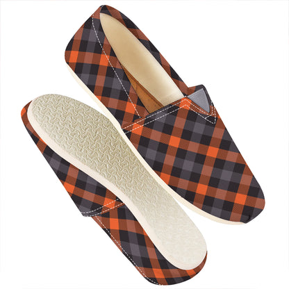 Halloween Buffalo Check Pattern Print Casual Shoes