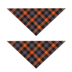 Halloween Buffalo Check Pattern Print Dog Bandana