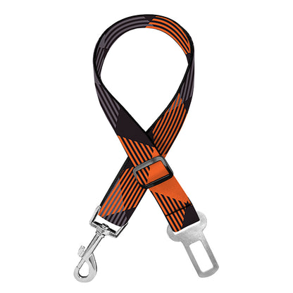 Halloween Buffalo Check Pattern Print Dog Seat Belt
