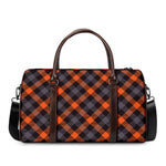 Halloween Buffalo Check Pattern Print Duffle Bag
