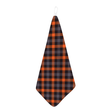 Halloween Buffalo Check Pattern Print Hand Towel