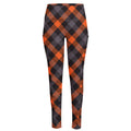 Halloween Buffalo Check Pattern Print High-Waisted Pocket Leggings