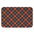 Halloween Buffalo Check Pattern Print Indoor Door Mat