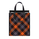 Halloween Buffalo Check Pattern Print Insulated Lunch Tote