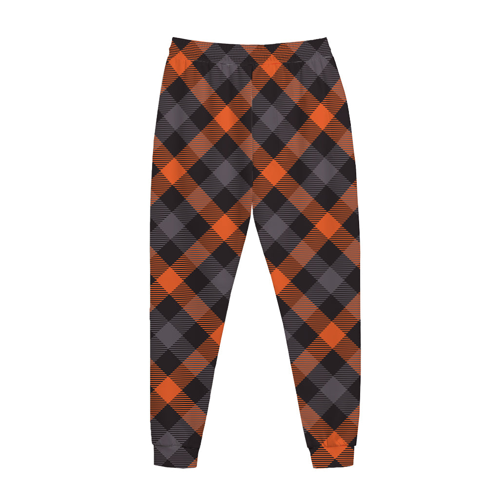 Halloween Buffalo Check Pattern Print Jogger Pants