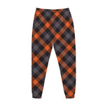 Halloween Buffalo Check Pattern Print Jogger Pants