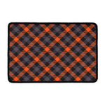Halloween Buffalo Check Pattern Print Kitchen Mat
