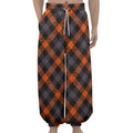 Halloween Buffalo Check Pattern Print Lantern Pants