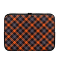 Halloween Buffalo Check Pattern Print Laptop Sleeve