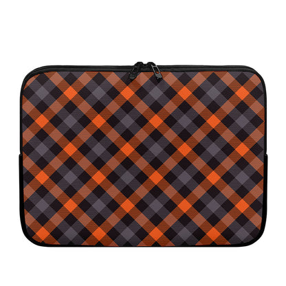 Halloween Buffalo Check Pattern Print Laptop Sleeve