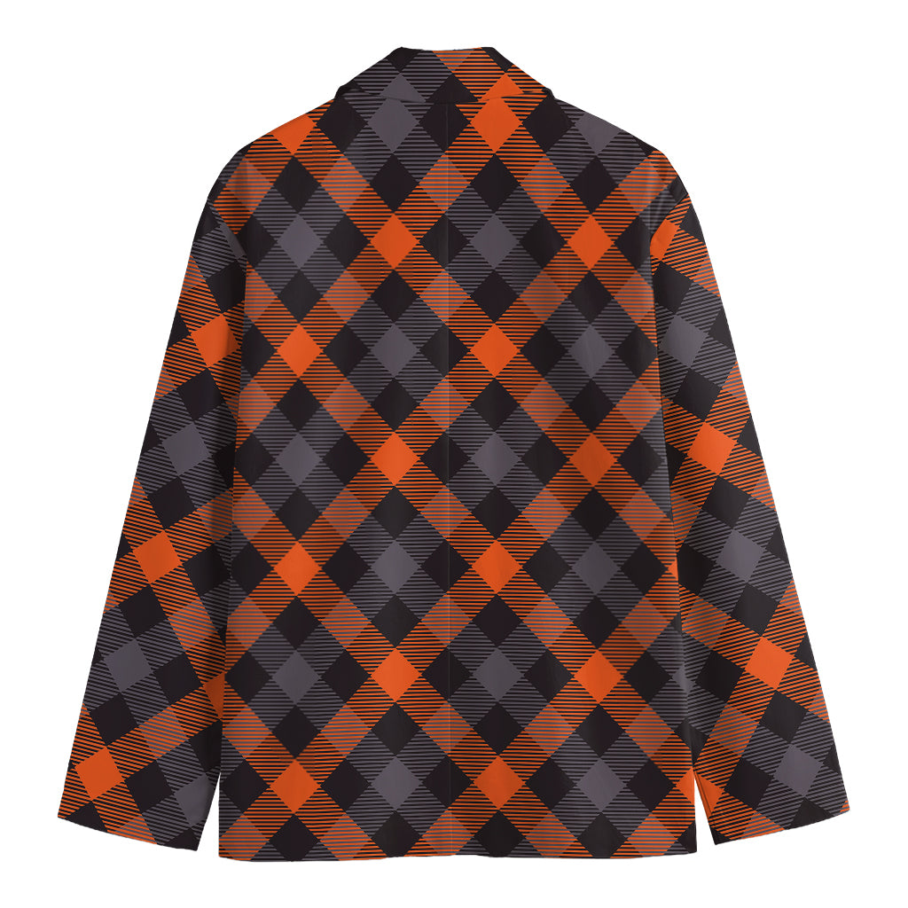 Halloween Buffalo Check Pattern Print Men's Blazer