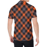 Halloween Buffalo Check Pattern Print Men's Shirt