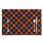 Halloween Buffalo Check Pattern Print Placemat