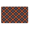 Halloween Buffalo Check Pattern Print Polyester Doormat