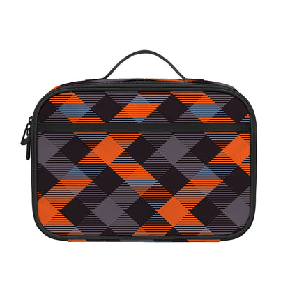 Halloween Buffalo Check Pattern Print Portable Lunch Bag