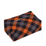 Halloween Buffalo Check Pattern Print Rectangle Tissue Box Cover