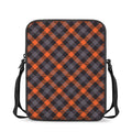 Halloween Buffalo Check Pattern Print Rectangular Crossbody Bag