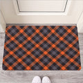 Halloween Buffalo Check Pattern Print Rubber Doormat