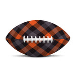Halloween Buffalo Check Pattern Print Rugby Ball